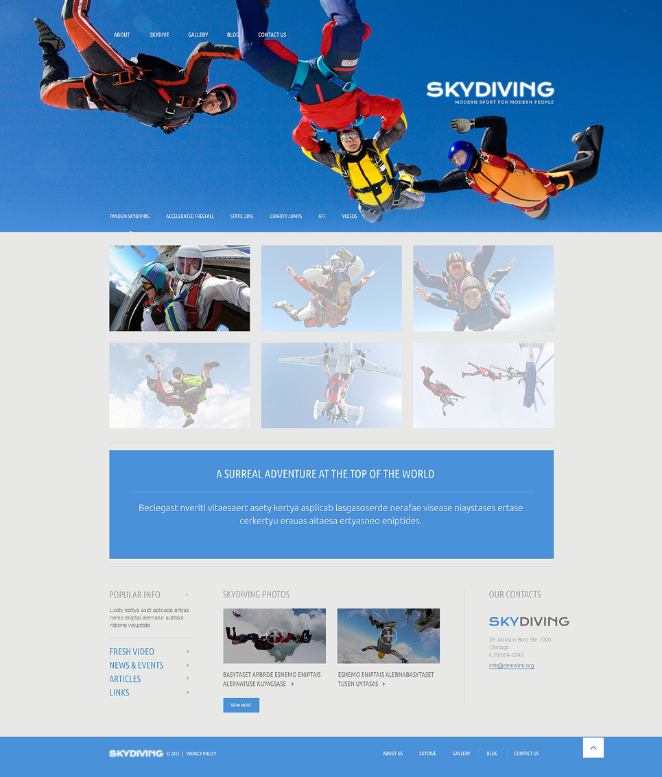 Skydiving